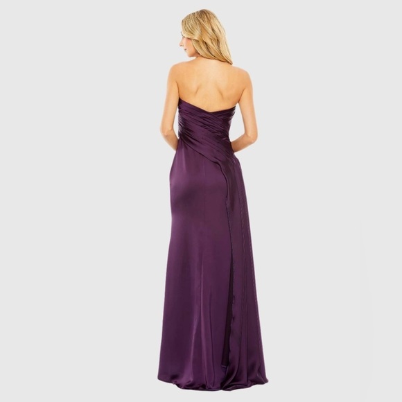 MAC DUGGAL 20585 NWT Strapless Bow Front Detailed Gown - Picture 3 of 6